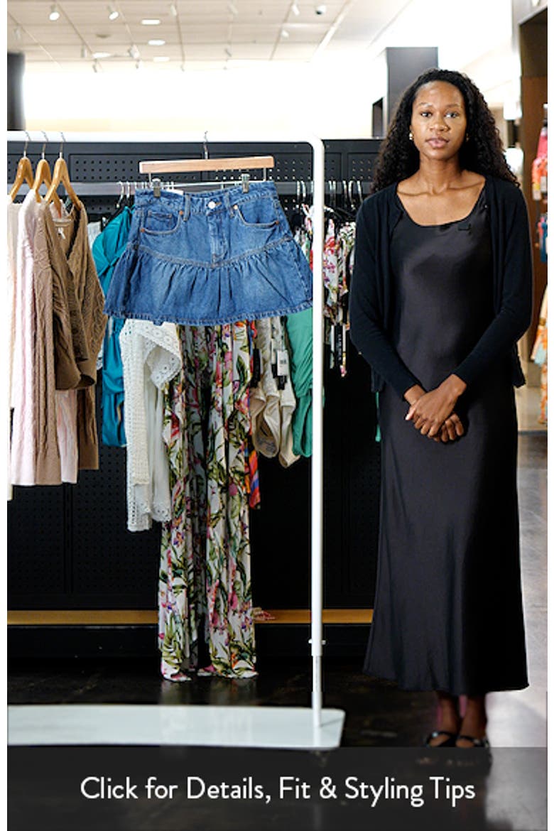 Gathered Denim Skirt video