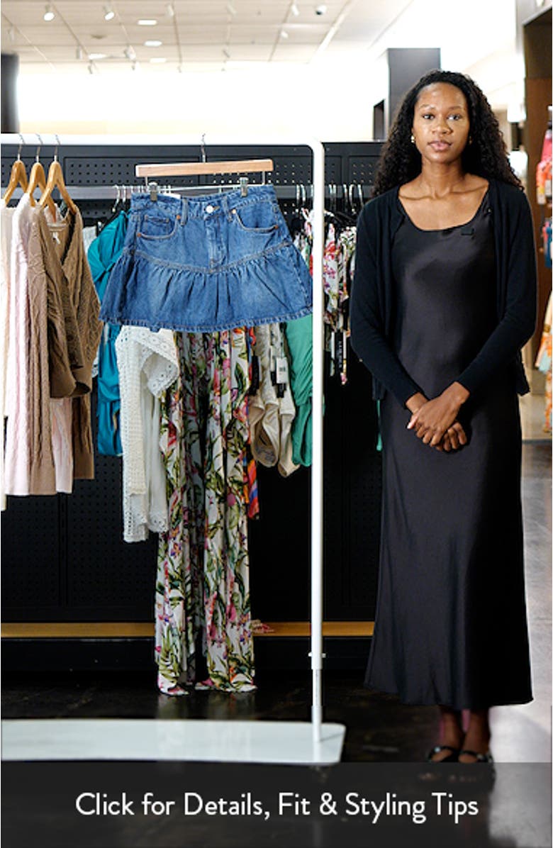 Gathered Denim Skirt, sales video thumbnail