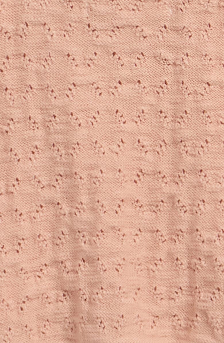 QUINCY MAE Kids' Pointelle Tank & Shorts Set, Alternate, color, Melon