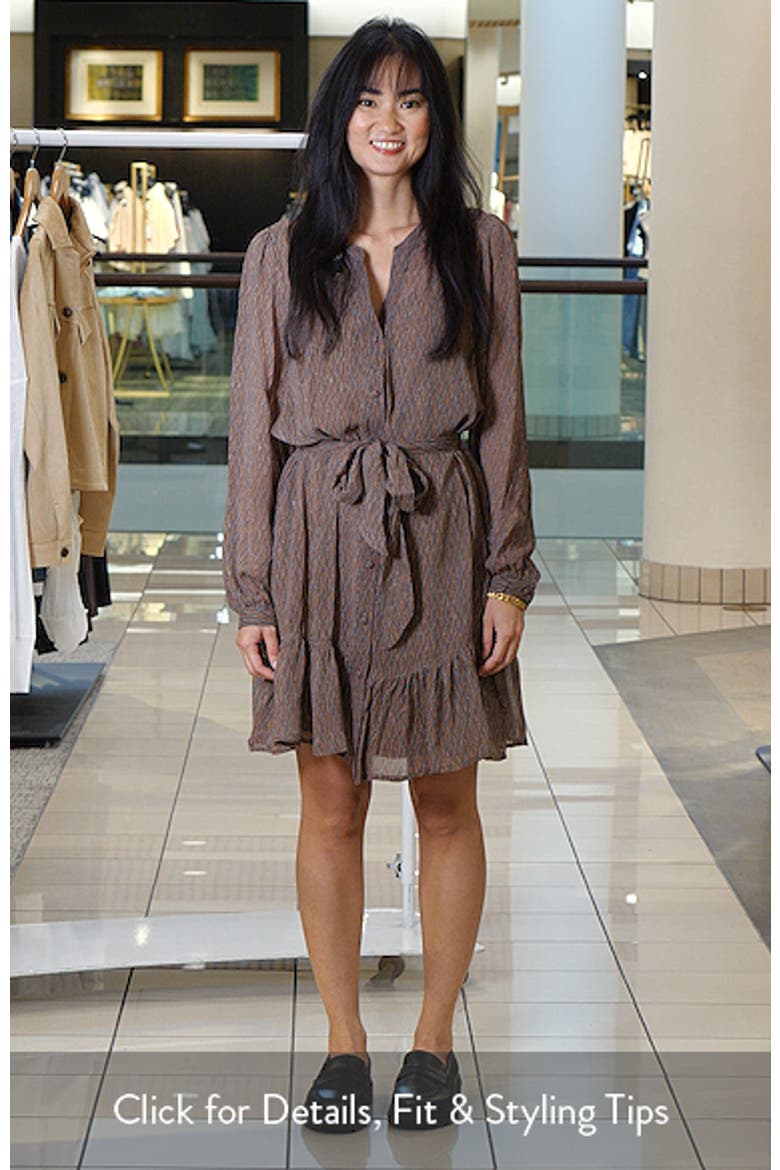 Dotty Chain Long Sleeve Georgette Dress video