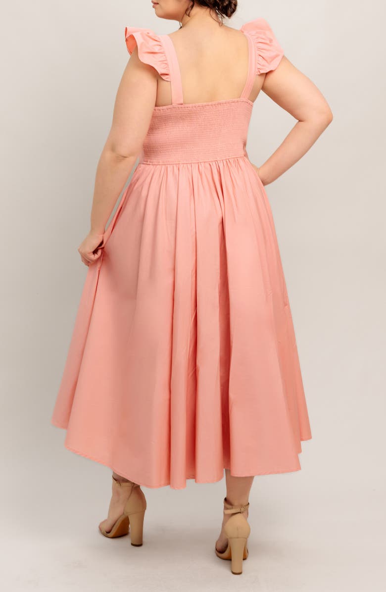 FLYING TOMATO Embroidered Maxi Sundress, Alternate, color, Dusty Pink