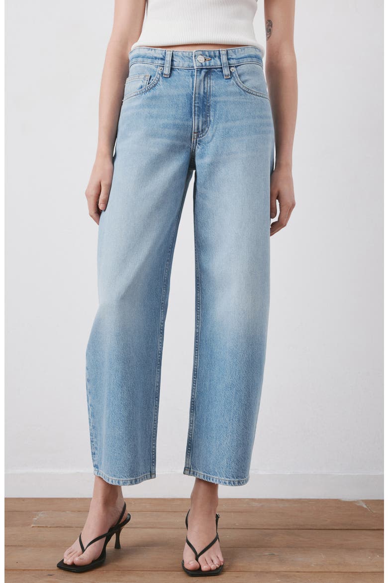 Mid Rise Balloon Jeans, Alternate, color, MEDIUM BLUE