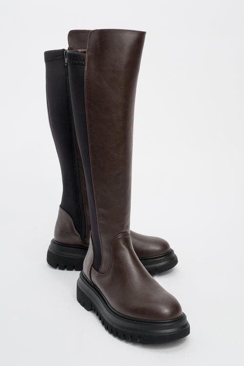 Prologue Shoes Shadow Knee High Boot In Multi
