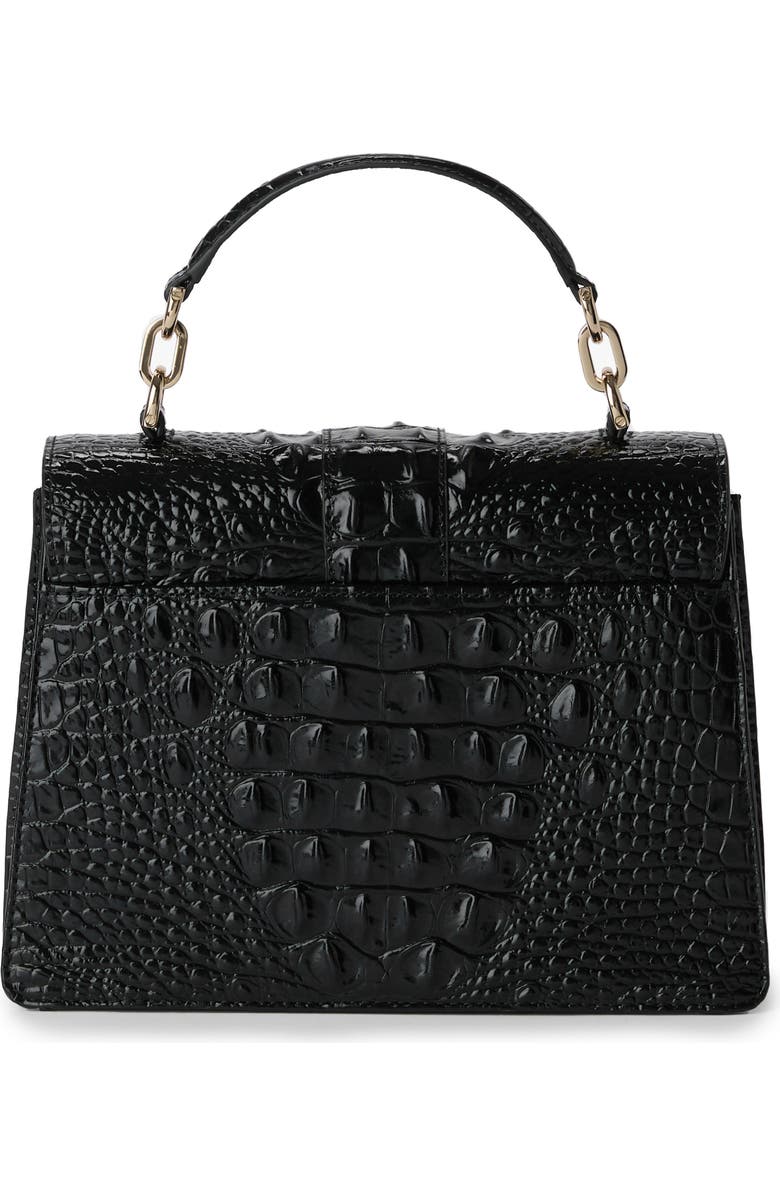 Brahmin Small Hallie Croc Embossed Leather Top Handle Bag, Alternate, color,