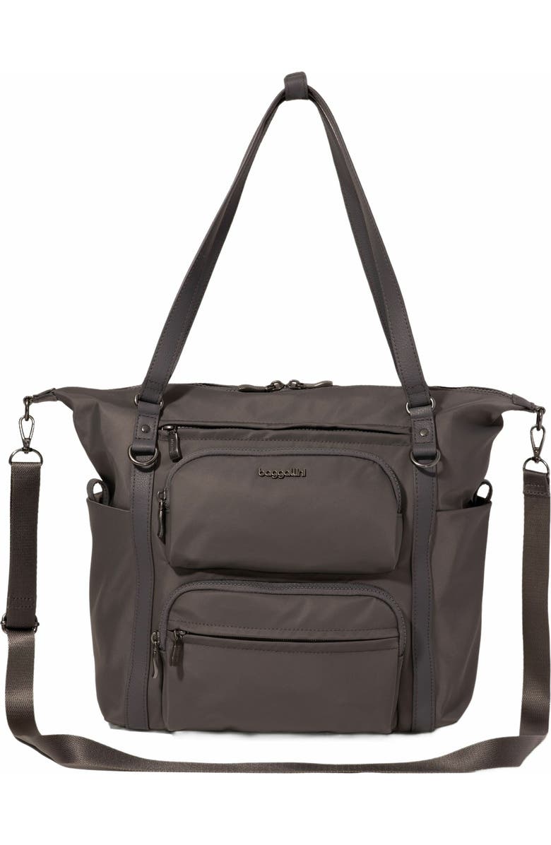 BAGGALLINI Nolita Small Convertible Backpack, Main, color, Smoke Twill