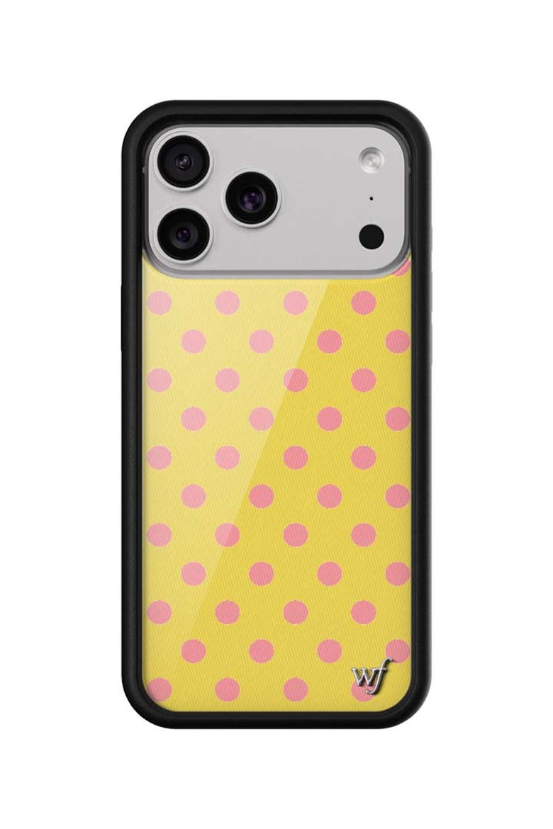 Polka Dot | Yellow and Pink iPhone 17/17e/Air/17 Pro/17 Pro Max Case, Main, color, iPhone 17 Pro Max