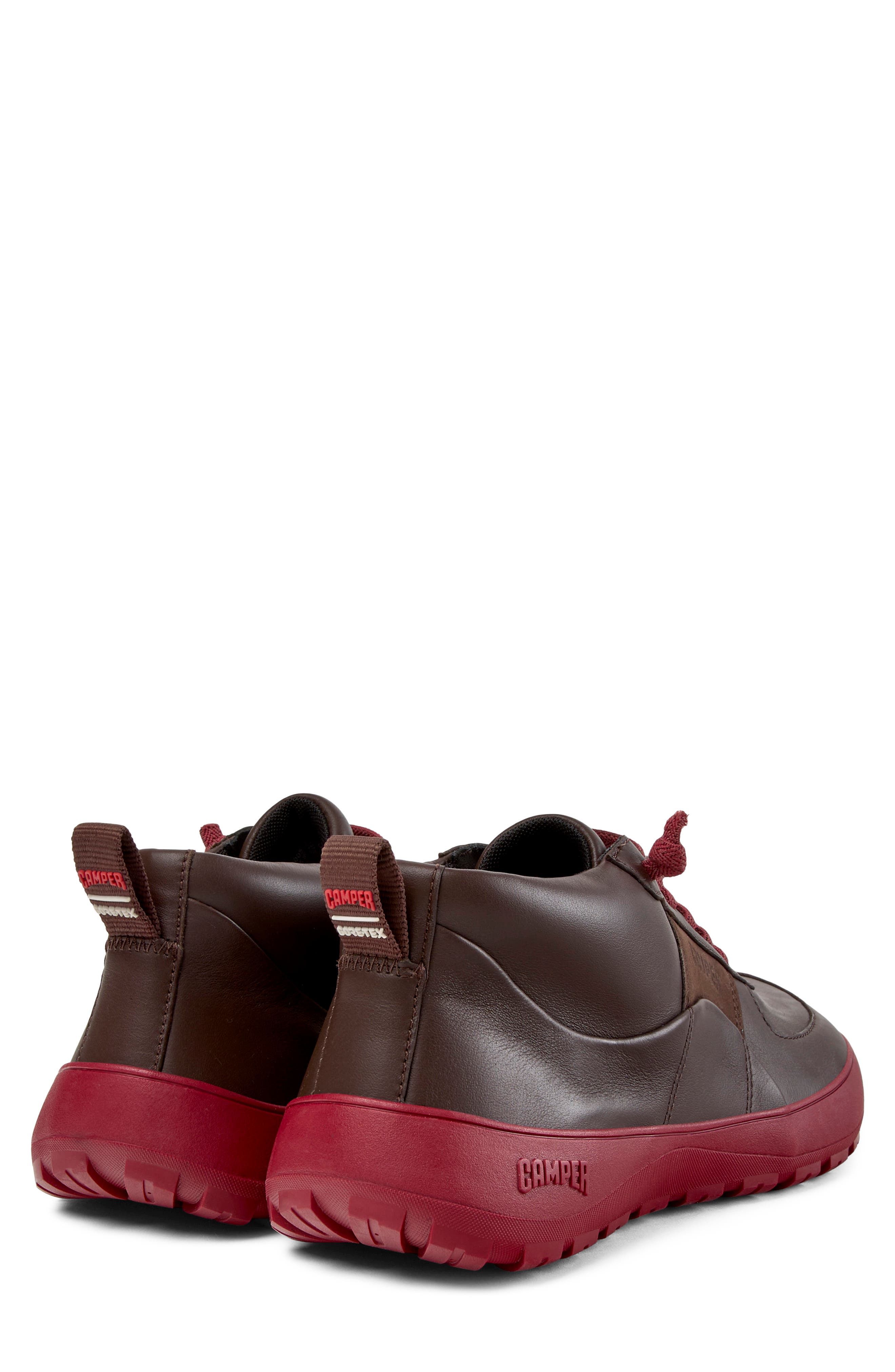 Peu Serra Leather Gore-Tex® Waterproof Ankle Bootie, Alternate, color, DARK BROWN