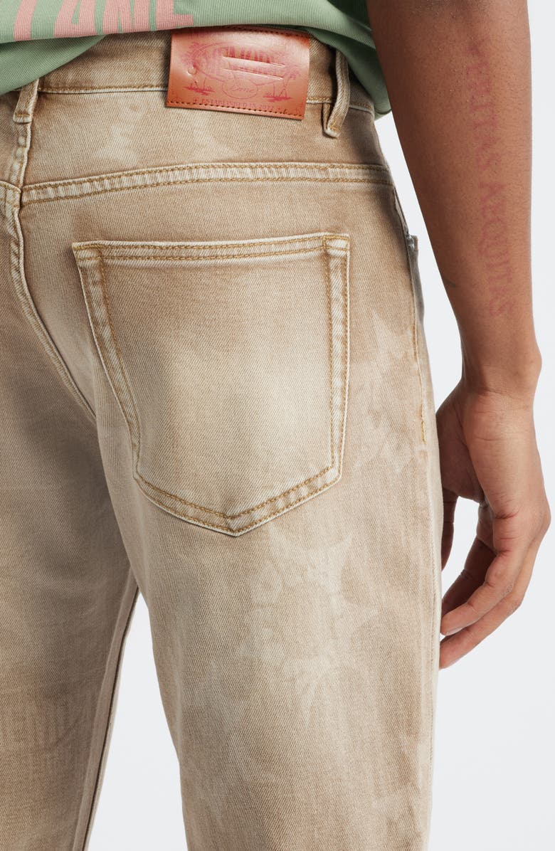 MEMORY LANE Guns & Roses Straight Leg Jeans, Alternate, color, Khaki Rinse