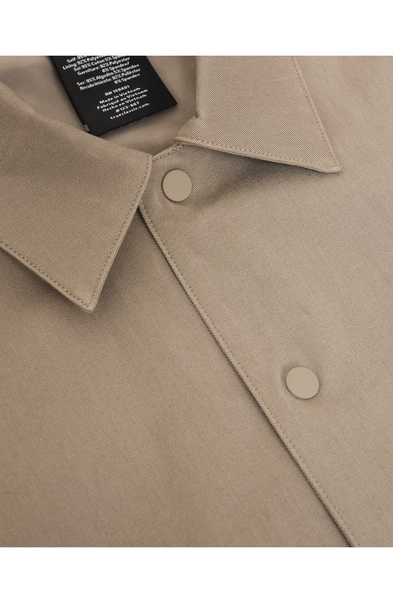 True Classic Water Repellent Coach's Jacket, Alternate, color, Khaki