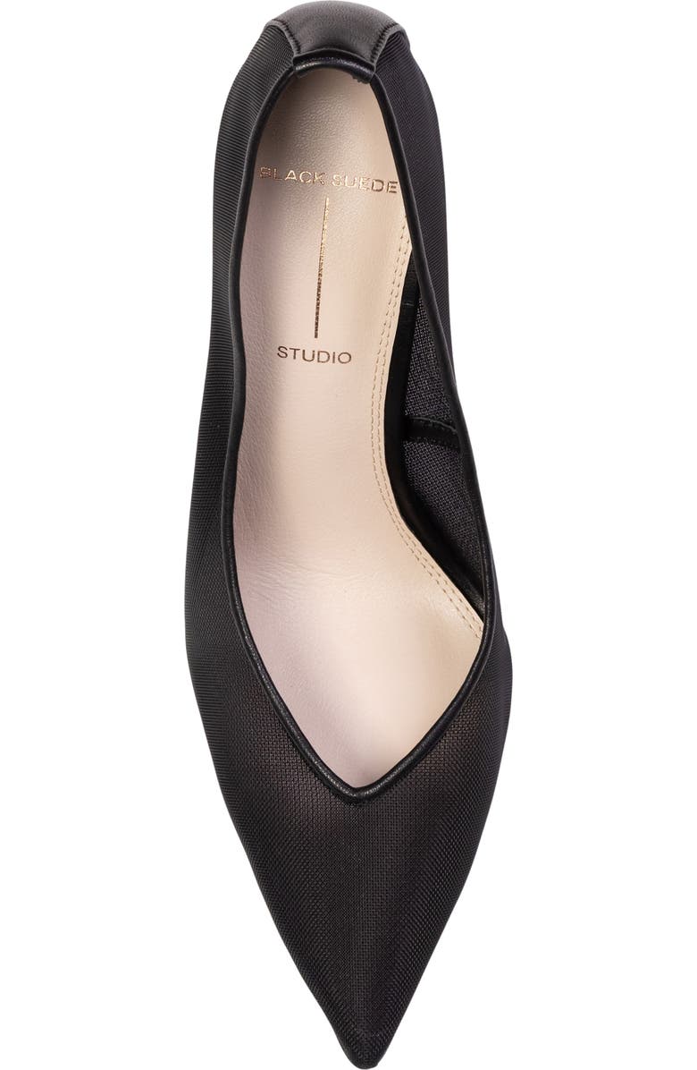 BLACK SUEDE STUDIO Clio Pointed Toe Pump, Alternate, color,