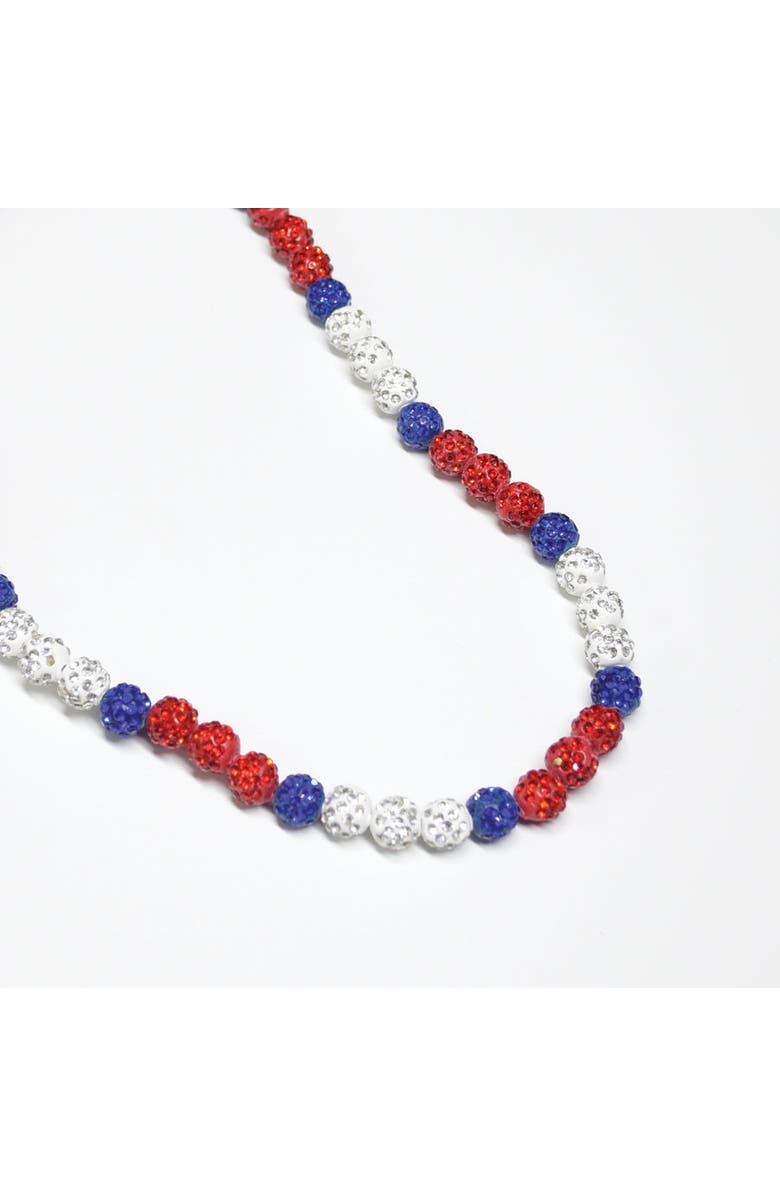 The Drip Bros Patriotic Drip Team Spirit Baseball and Sports Necklace, Alternate, color, Patriotic Adult