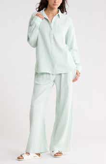 Abound Relaxed Long Sleeve Cotton Gauze Shirt