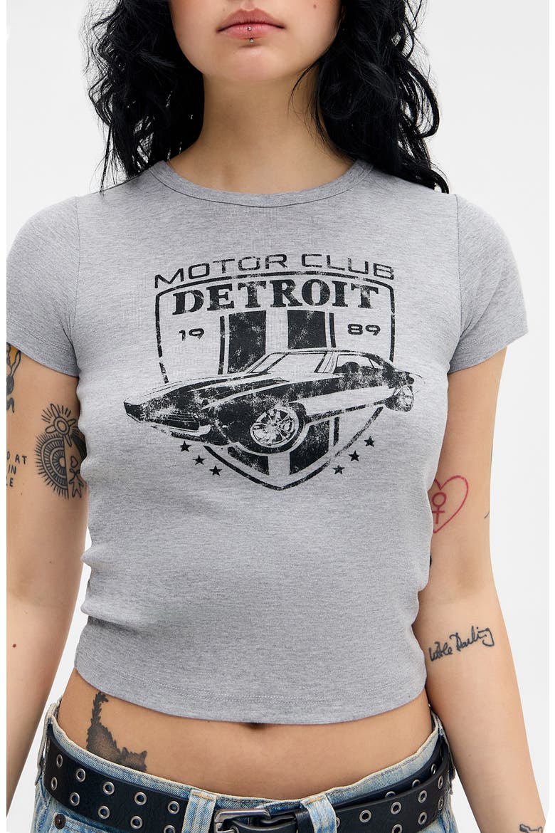 Detroit Cotton Baby Tee, Main, color, GREY