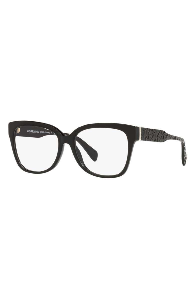 Michael Kors Palawan 54mm Square Optical Glasses, Alternate, color, 