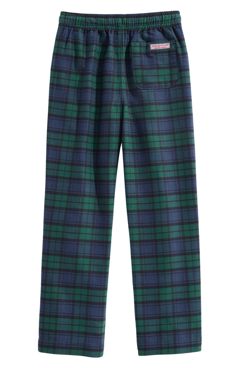 vineyard vines Kids' Plaid Flannel Lounge Pants, Alternate, color, 