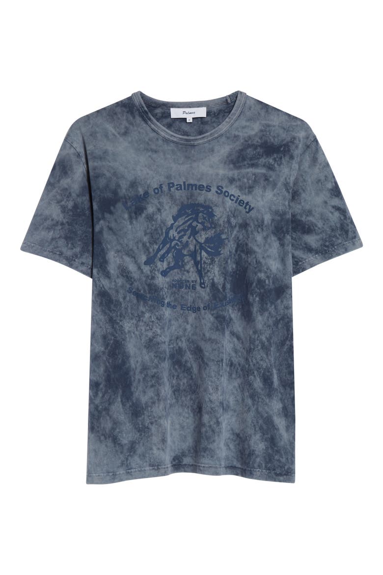 Lake Print Cotton T-Shirt, Alternate, color, NAVY