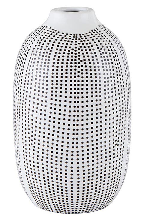 Large Dotted Ceramic Vase