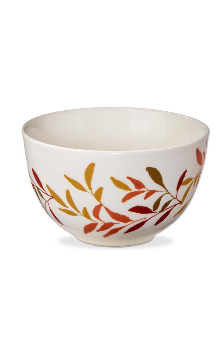 Autumn Botanical Snack Bowl Dishwasher Safe for Everyday Use, Main, color, Beige