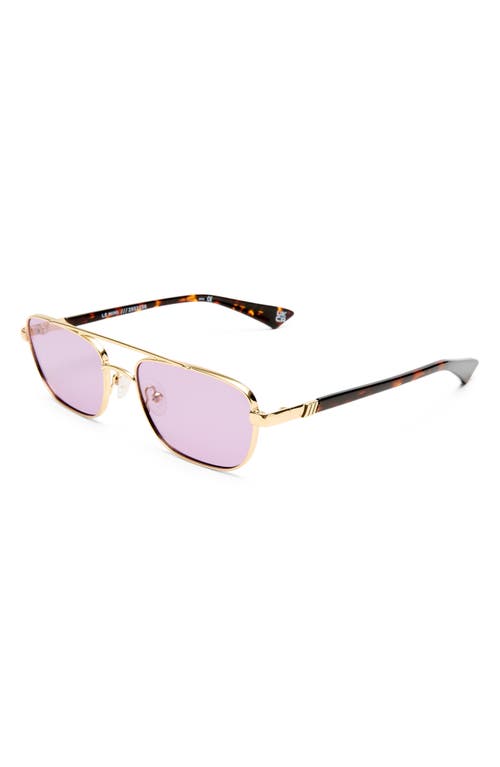 Le Specs Le Mimi 57mm Aviator Sunglasses In Gold