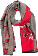 SAACHI Floral Reversible Scarf