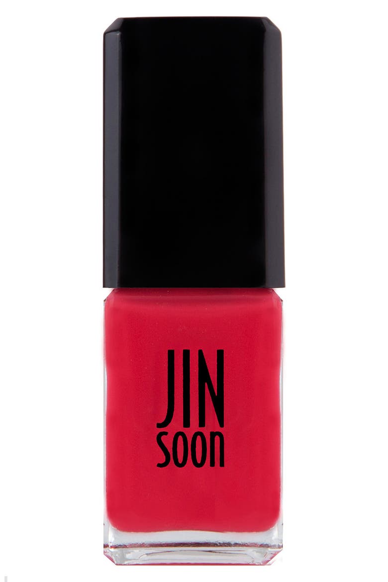 'Coral Peony' Nail Lacquer, Main, color, CORAL PEONY