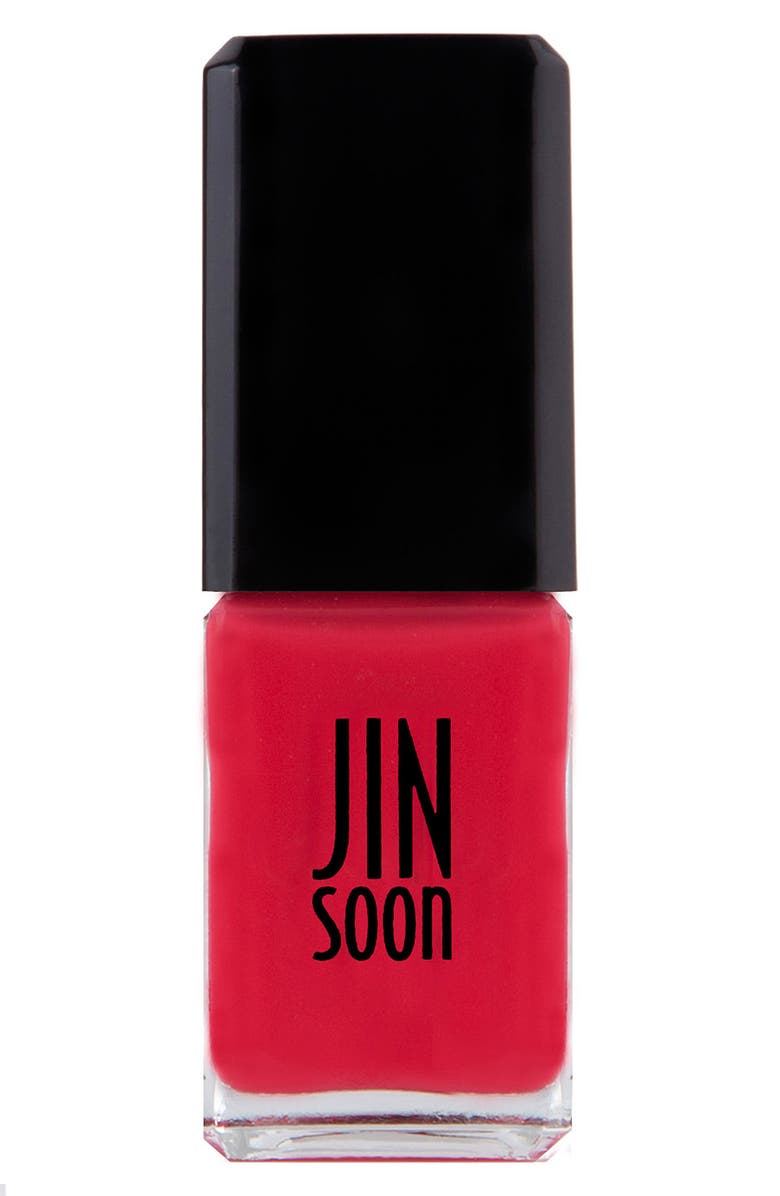JINsoon 'Coral Peony' Nail Lacquer, Main, color,