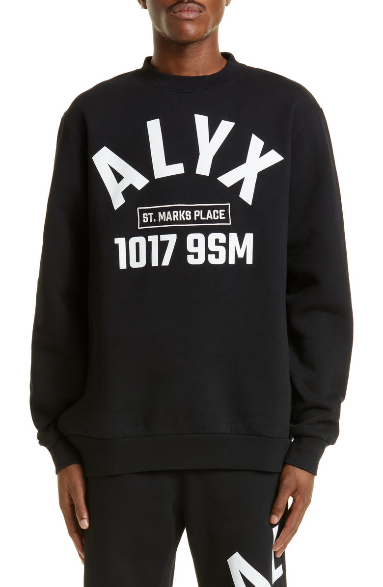 1017 ALYX 9SM Arch Logo Graphic Sweatshirt, Main, color, 