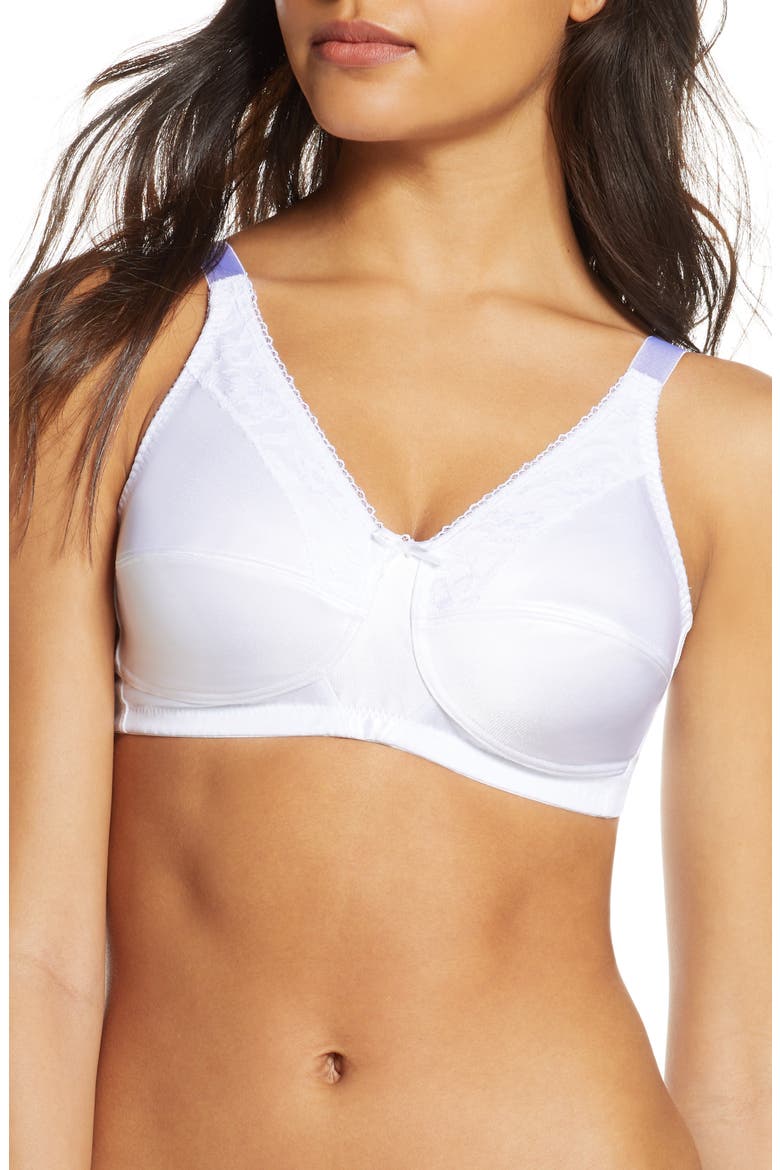Nancy Soft Cup Bra, Main, color, WHITE