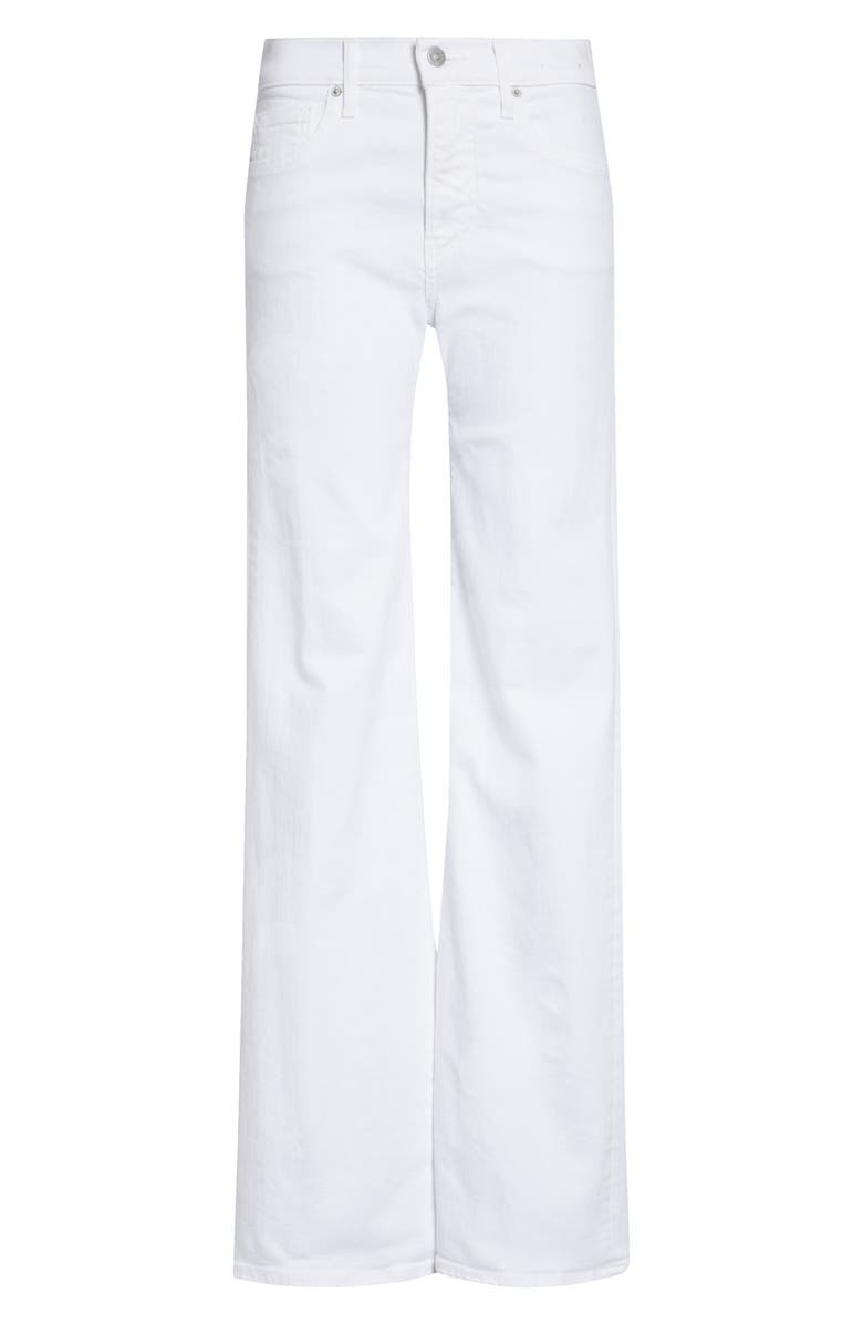Veronica Beard Crosbie Mid Rise Wide Leg Jeans, Main, color, White