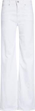 Veronica Beard Crosbie Mid Rise Wide Leg Jeans