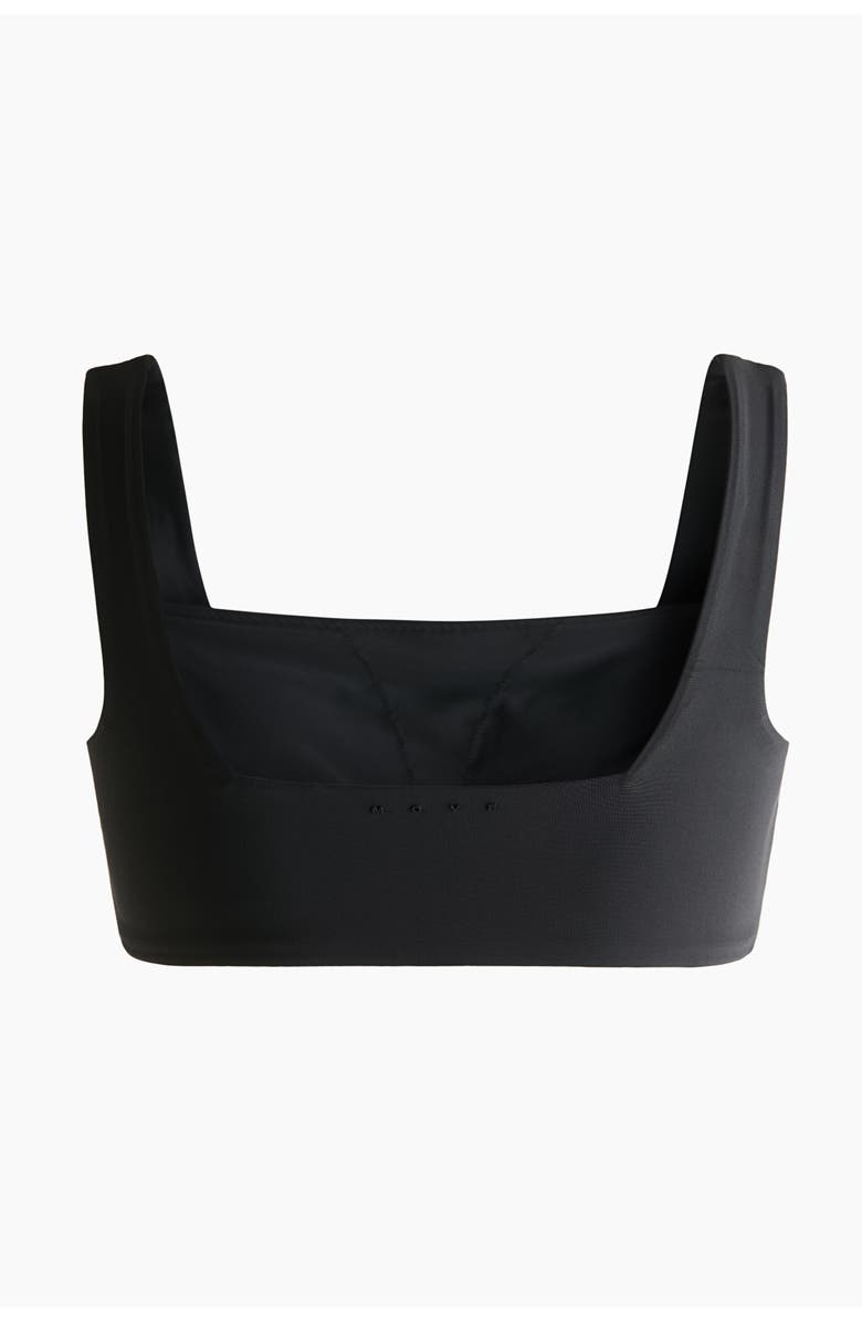 H&M Sports bikini top with lycra<sup>®</sup> xtra life, Alternate, color, Black