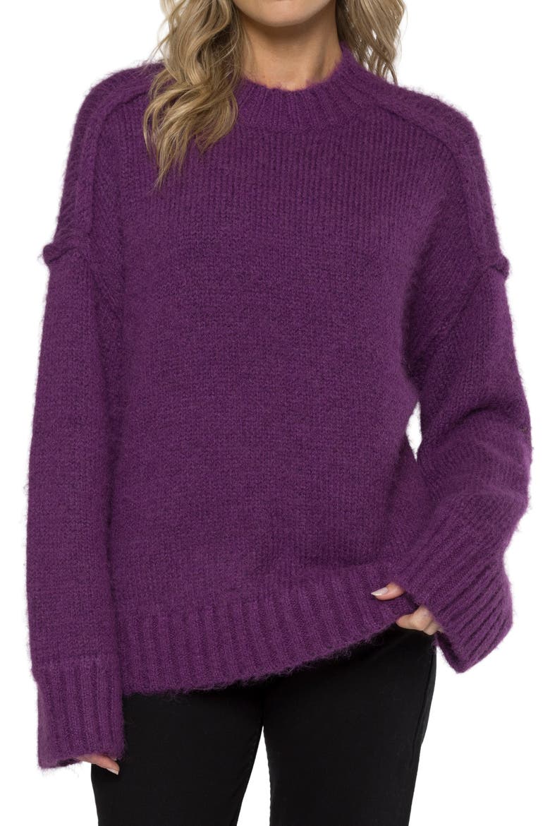 Courtney Crewneck Sweater, Main, color, ORCHID