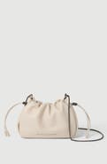 Brunello Cucinelli Mellow mini bucket bag in soft leather with precious chain