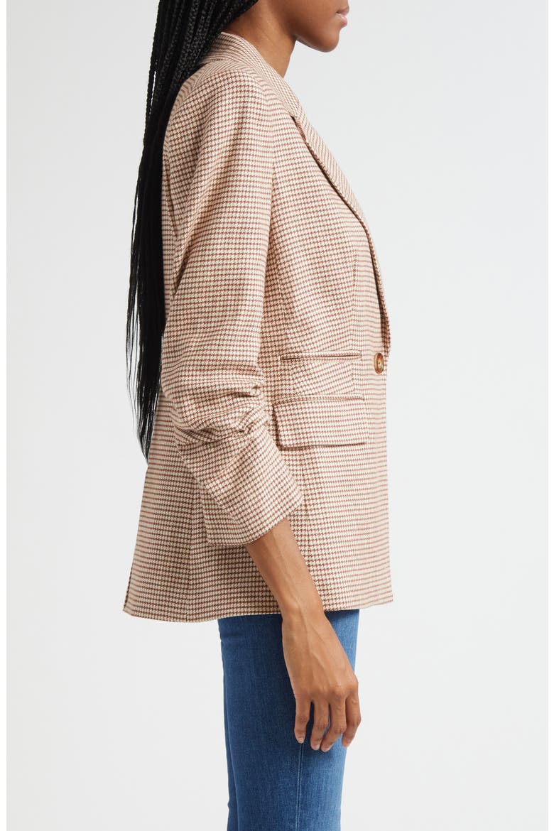 Battista Houndstooth Check Dickey Jacket, Alternate, color, WHISKY MULTI