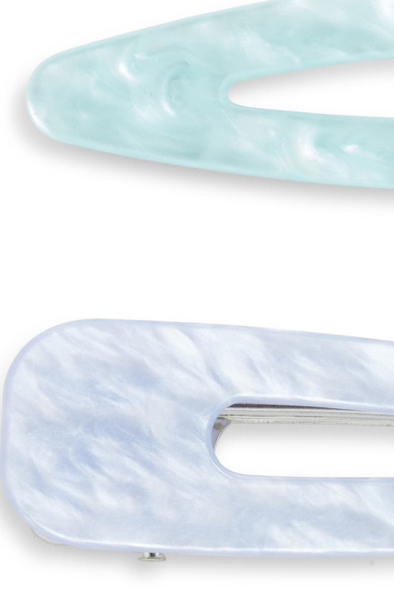 Chelsea28 2-Pack Creaseless Clips, Alternate, color, Blue Multi