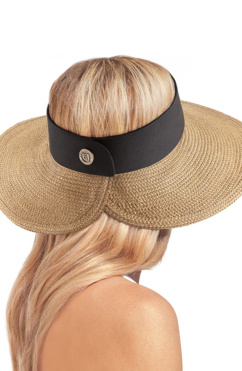 Eric Javits 'Squishee<sup>®</sup> Halo' Hat, Alternate, color, Natural/ Black