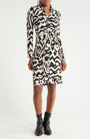 Diane von Furstenberg Sheska Ruched Shirtdress