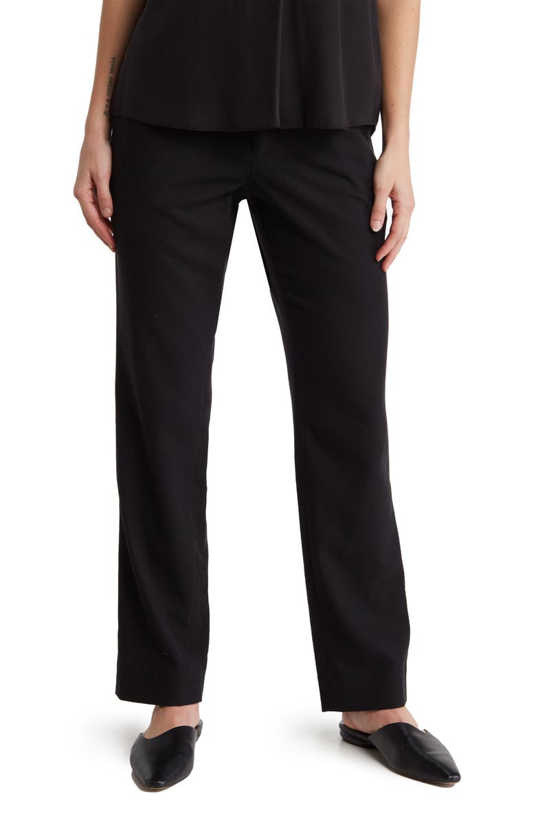 Vince Wool Blend Flannel Pull-On Pants, Main, color,