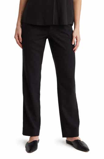 Wool Blend Flannel Pull-On Pants