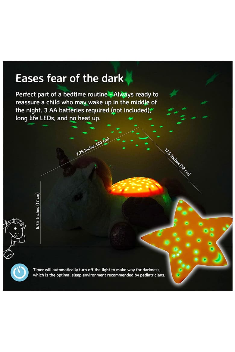 Twilight Buddies™ Unicorn Projector Nightlight, Alternate, color, WHITE/ PINK