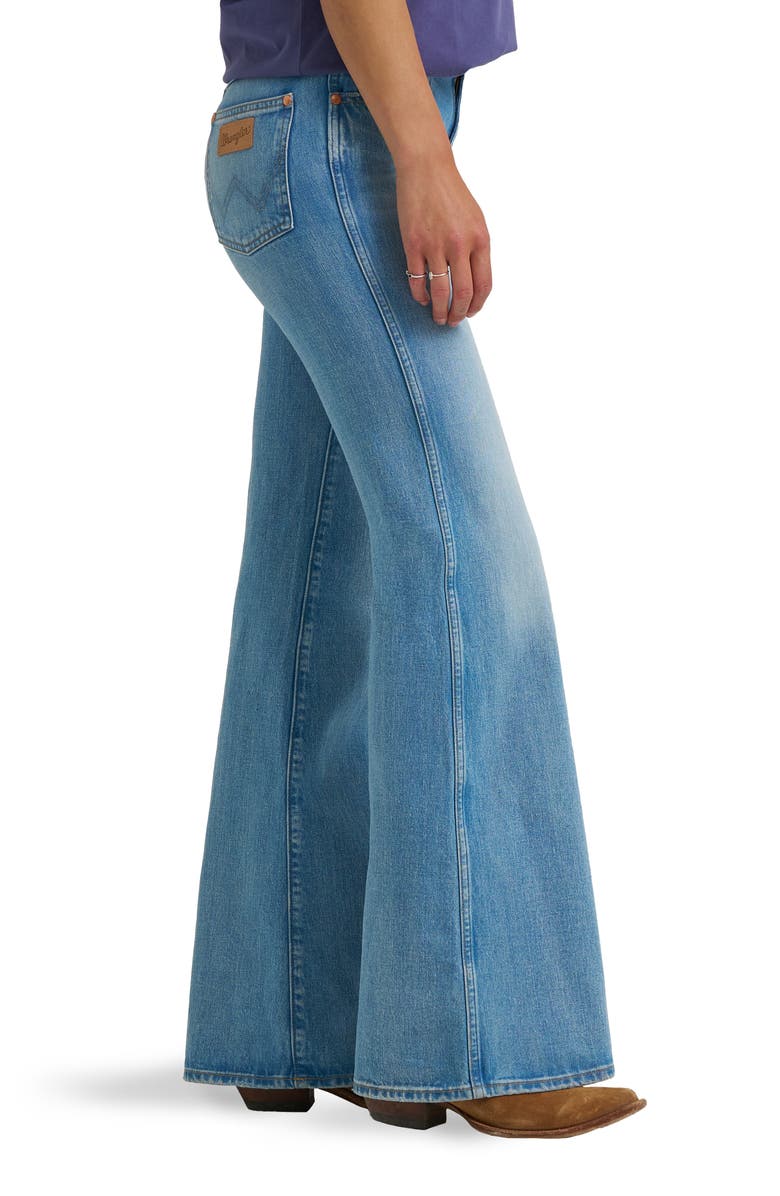Wrangler '70s Flare Jeans, Alternate, color, Soft Ocean