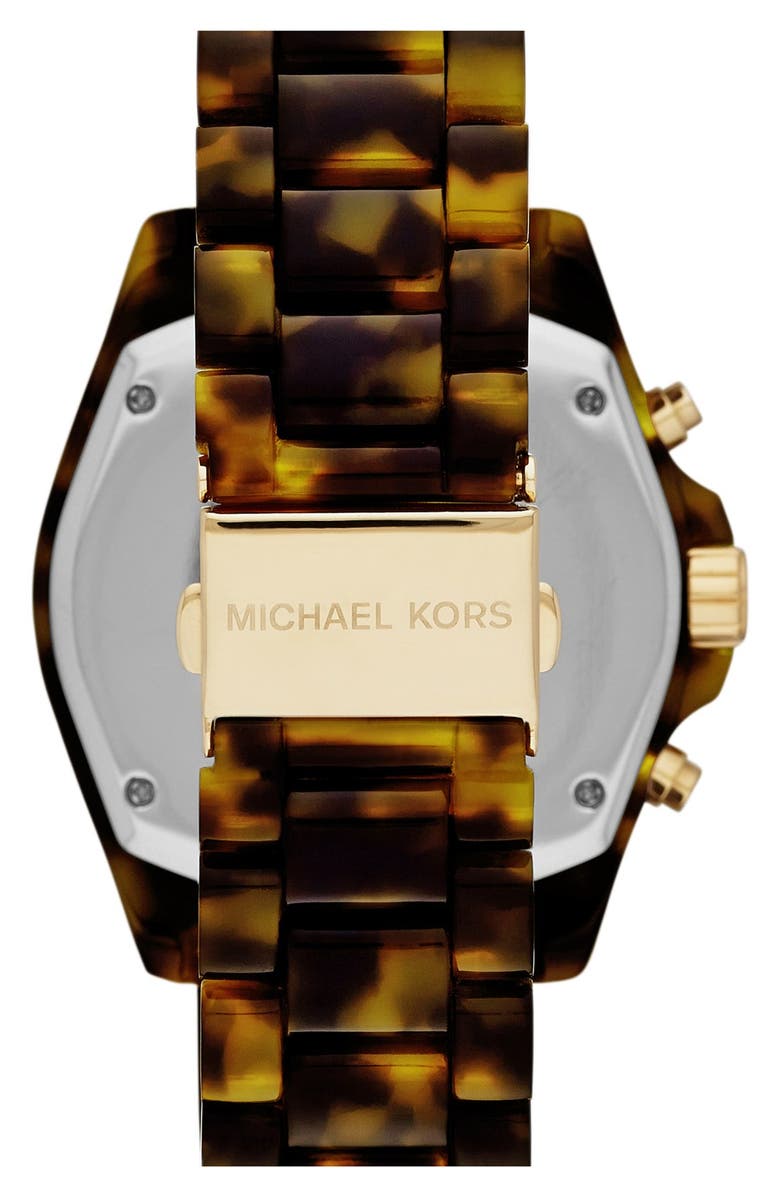 MICHAEL Michael Kors Michael Kors 'Bradshaw' Chronograph Resin Bracelet Watch, 43mm, Alternate, color,