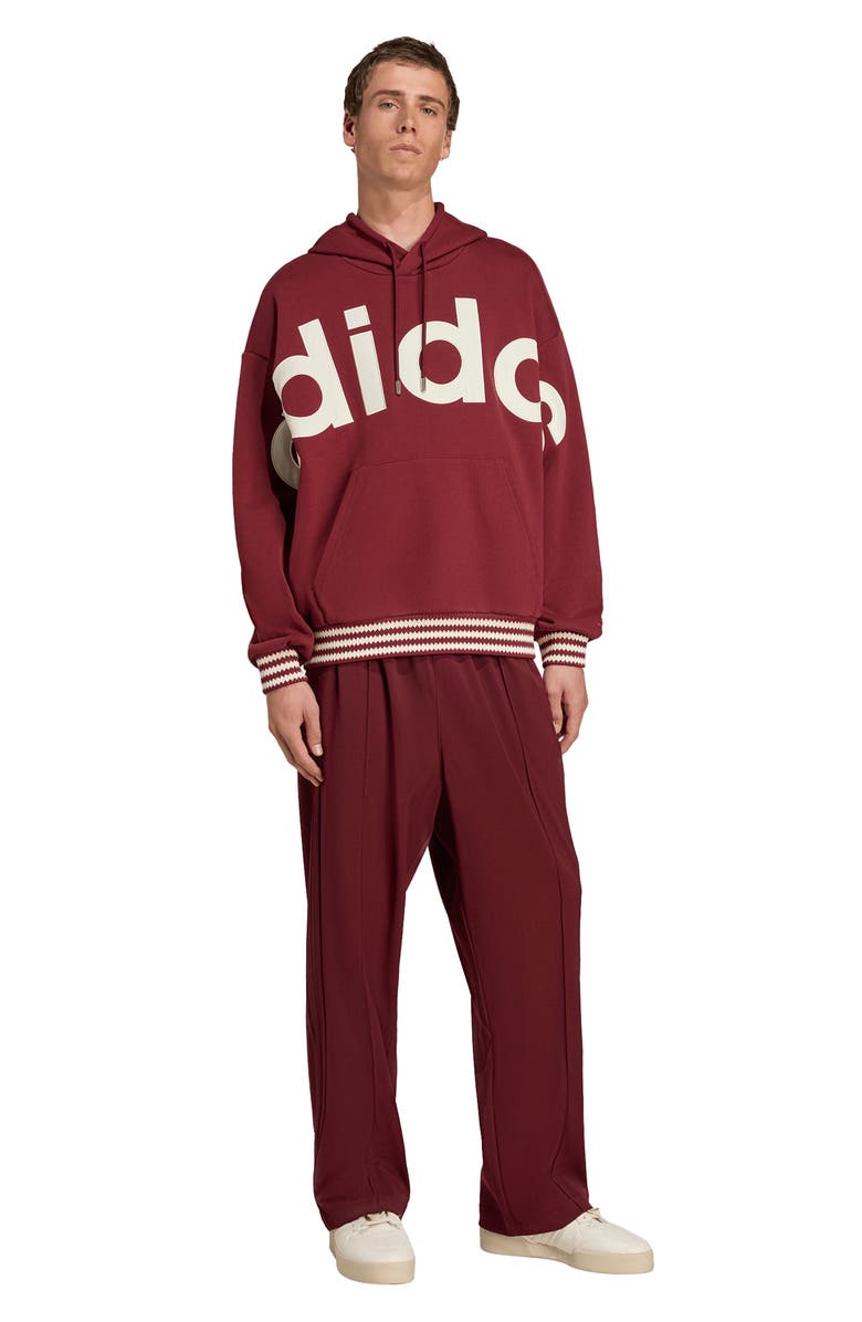 adidas Oversize Logo Hoodie, Alternate, color, Shadow Red