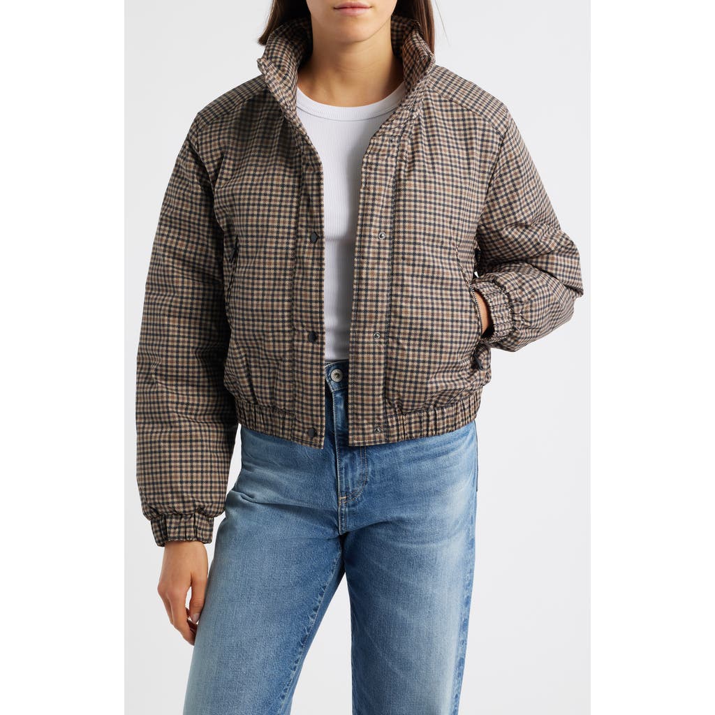Brooklyn Industries Tartan Crop Jacket In Multi