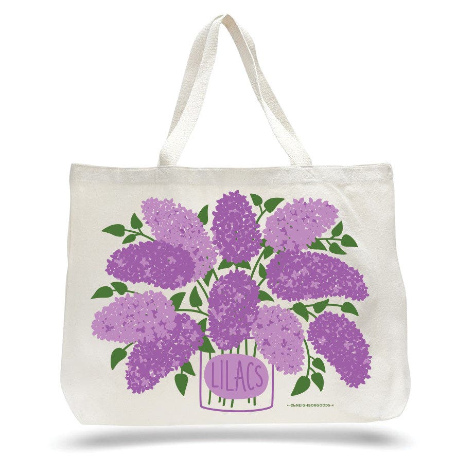 The Neighborgoods Lilac Candle & Tote Gift Set, Alternate, color, Purple