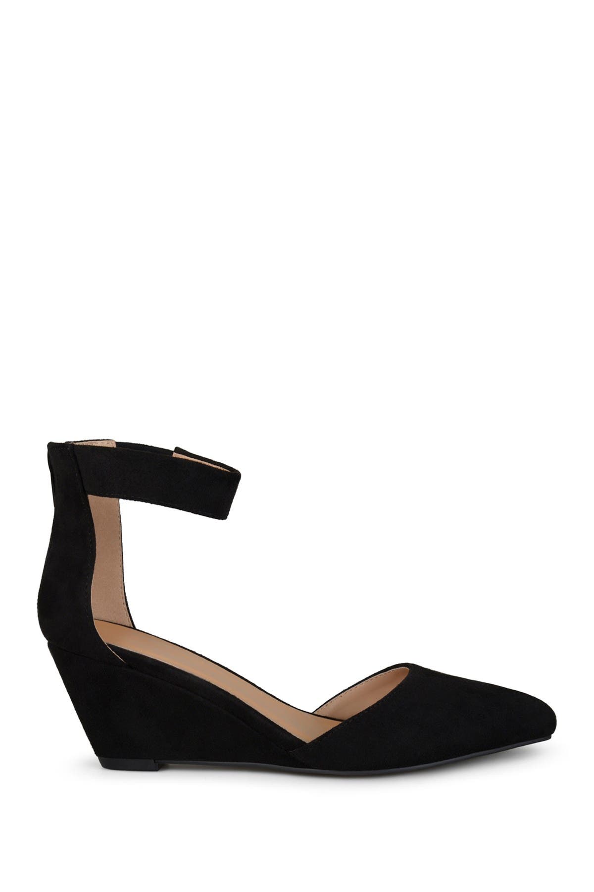 JOURNEE Kova Ankle Strap Wedge Pump, Alternate, color, 