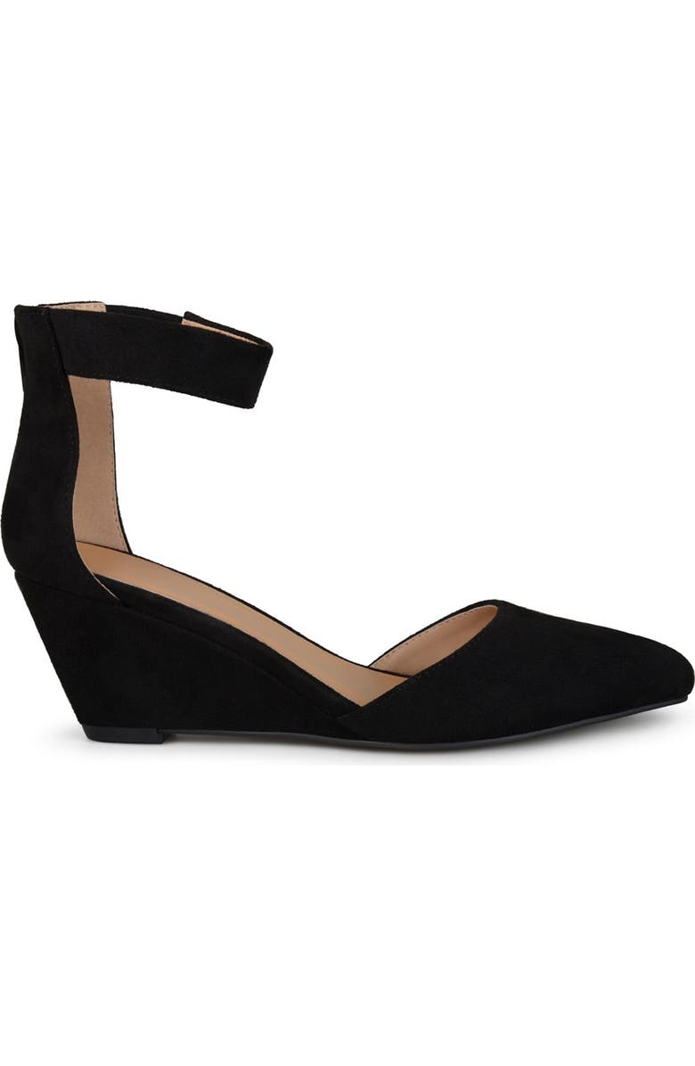 JOURNEE Kova Ankle Strap Wedge Pump, Alternate, color,