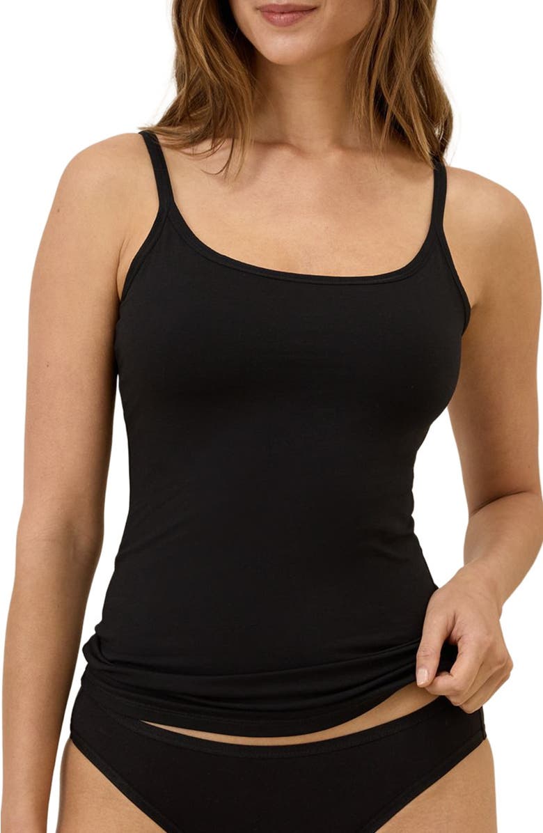 Pact Everyday Shelf Bra Camisole, Main, color, Black