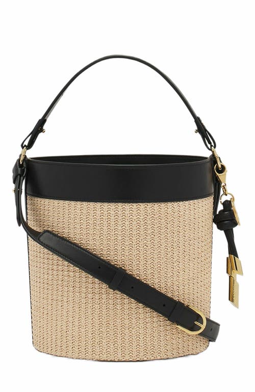 Lanvin Sequence Raffia Bucket Bag