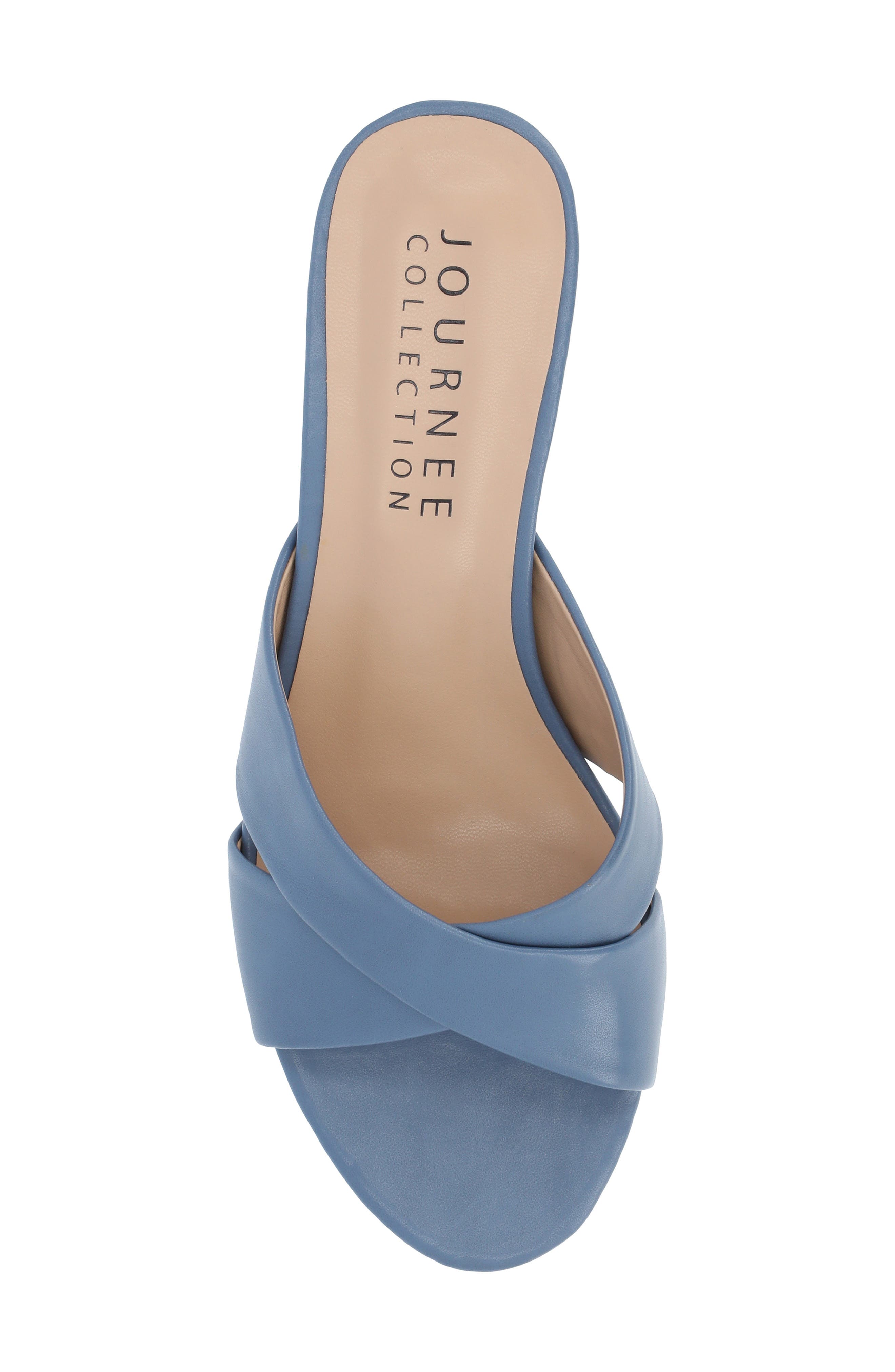 Journee Collection Berkly Slide Sandal, Alternate, color, Blue